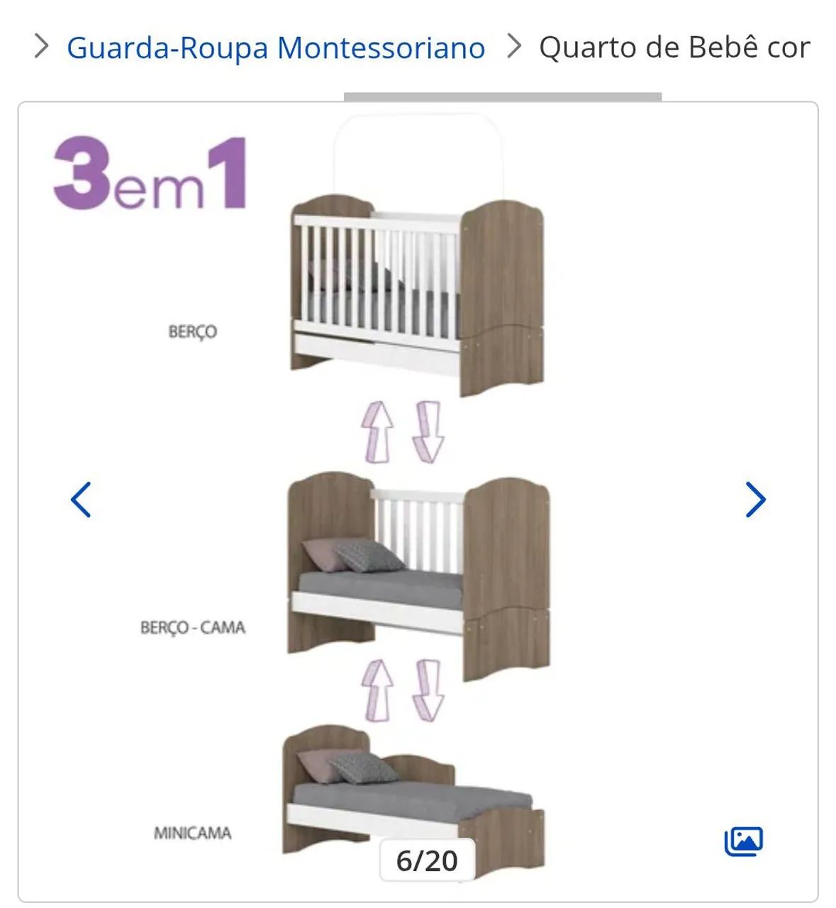 Quarto berço de bebê  - Foto 4