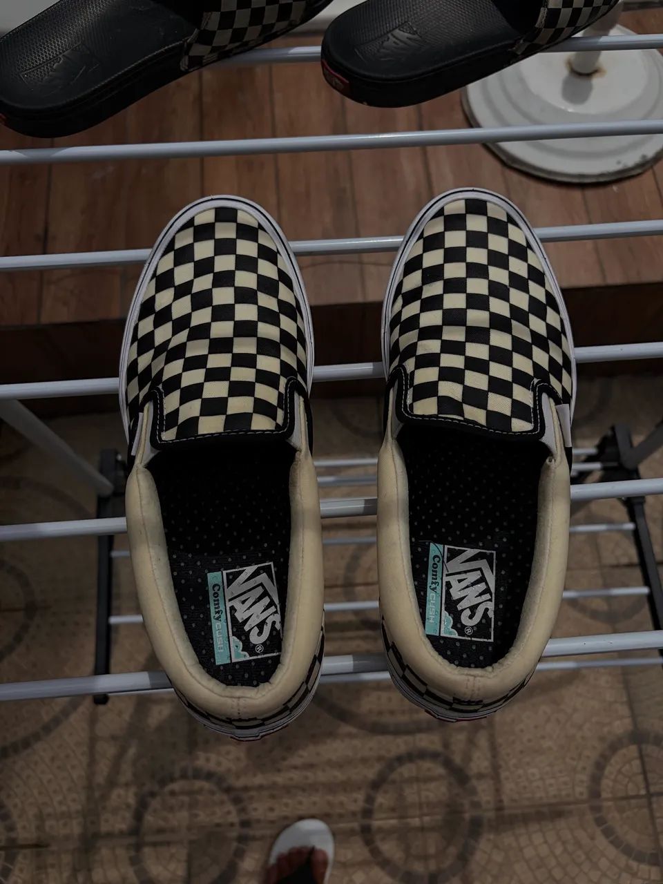 tênis vans skate slip-on black offwhite - Foto 5