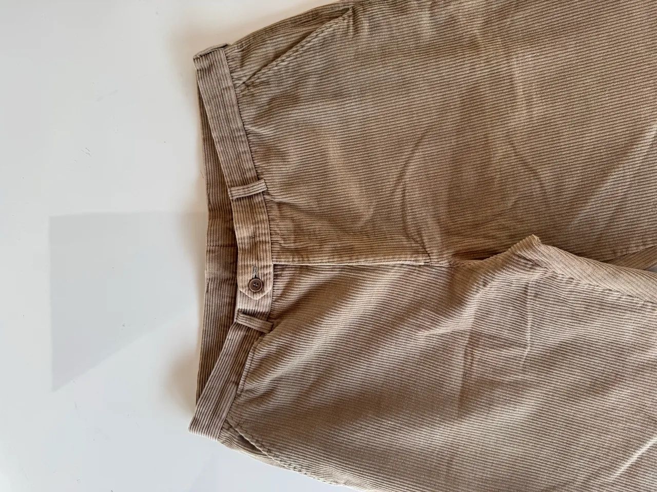 Calça brooksfield cortele veludo bege  - Foto 3