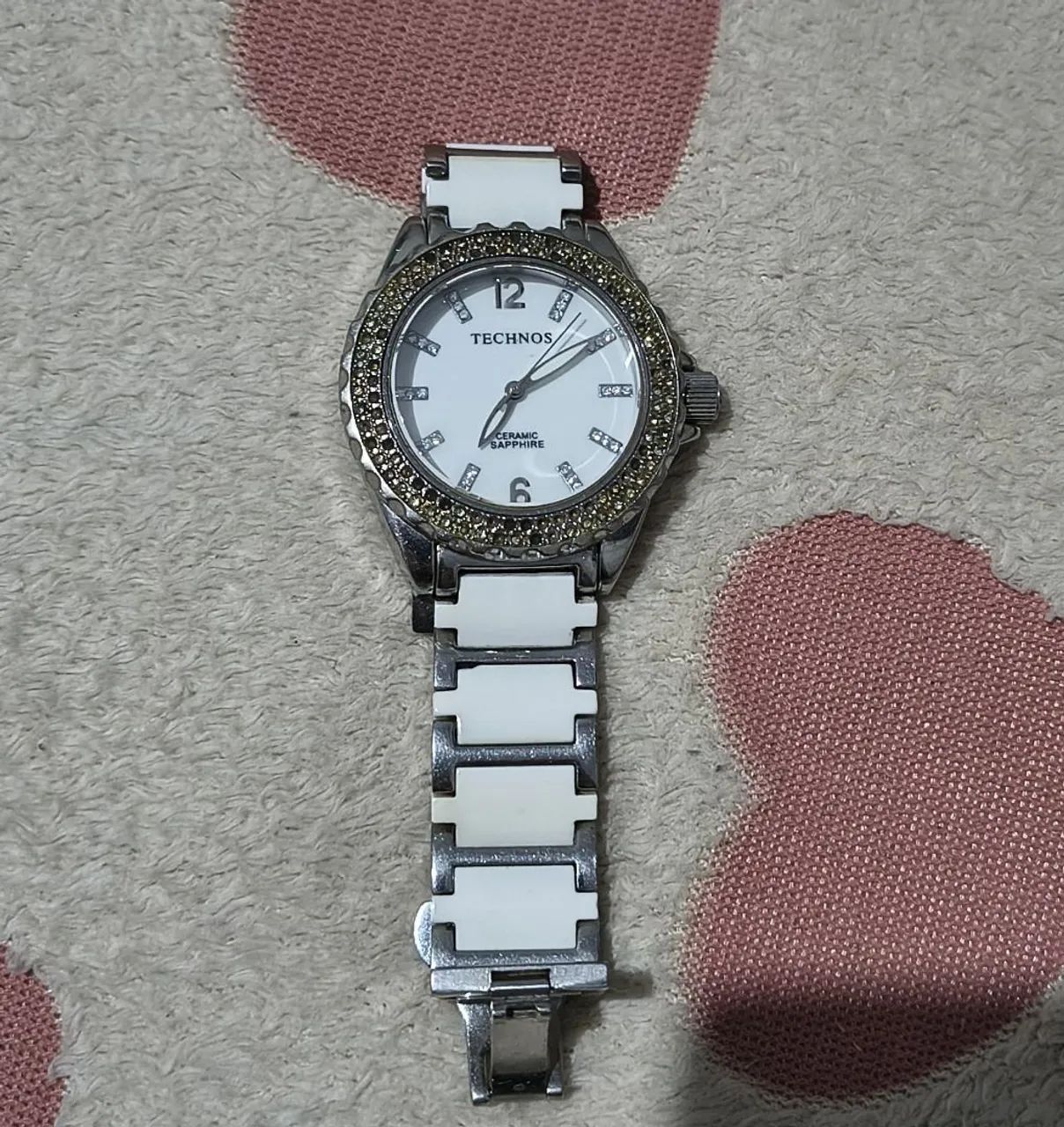 relógio technos ceramic sapphire feminino