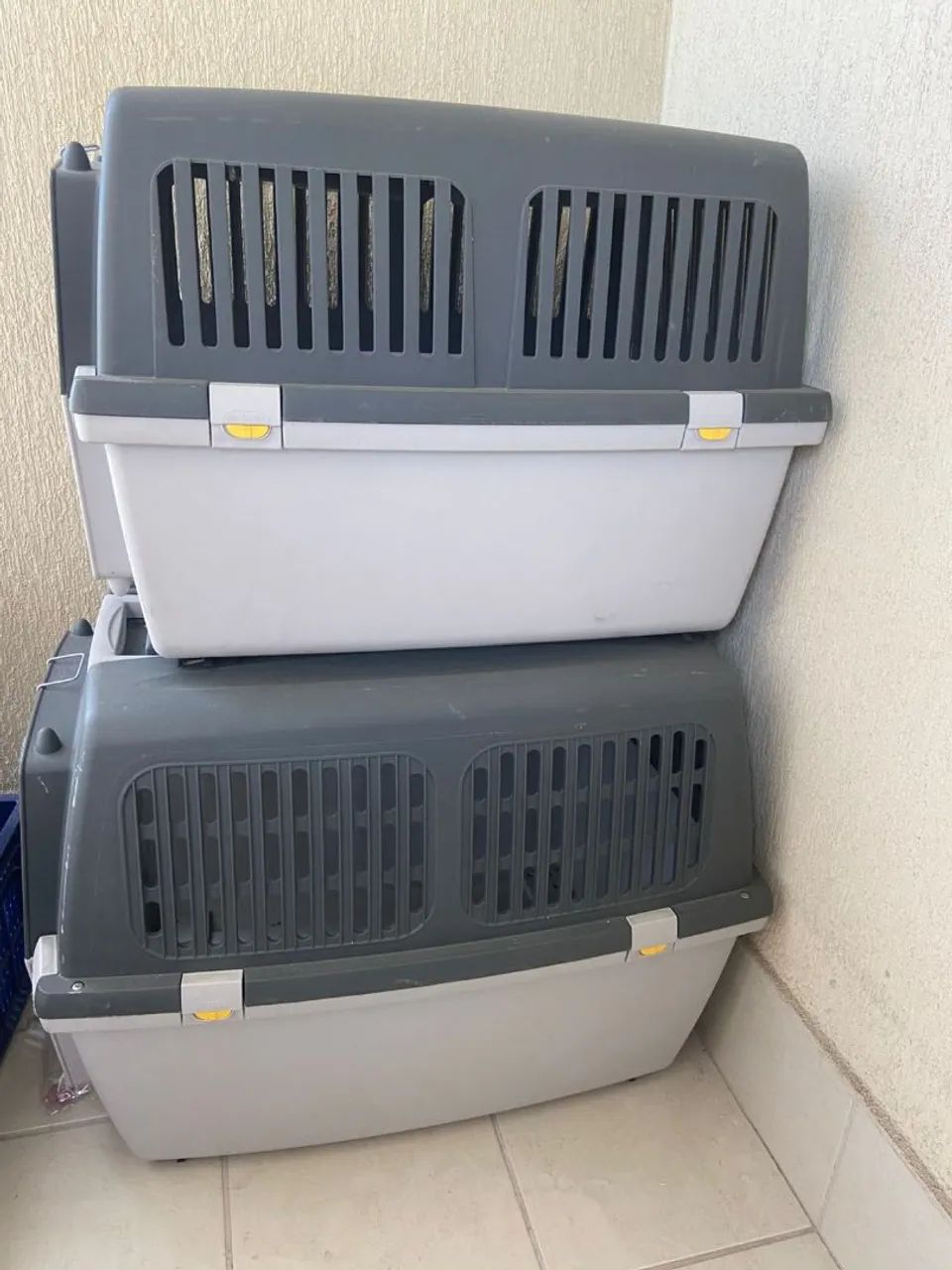 Caixa Transporte Para Pet Cães porte médio  Gulliver Nº4 Cinza - Foto 3