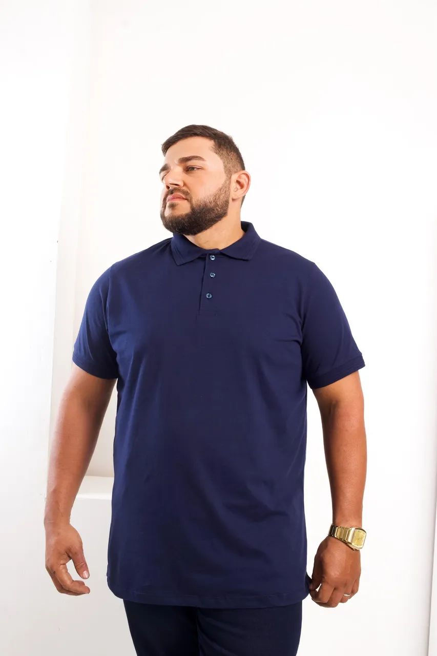 Camisa polo plus size
