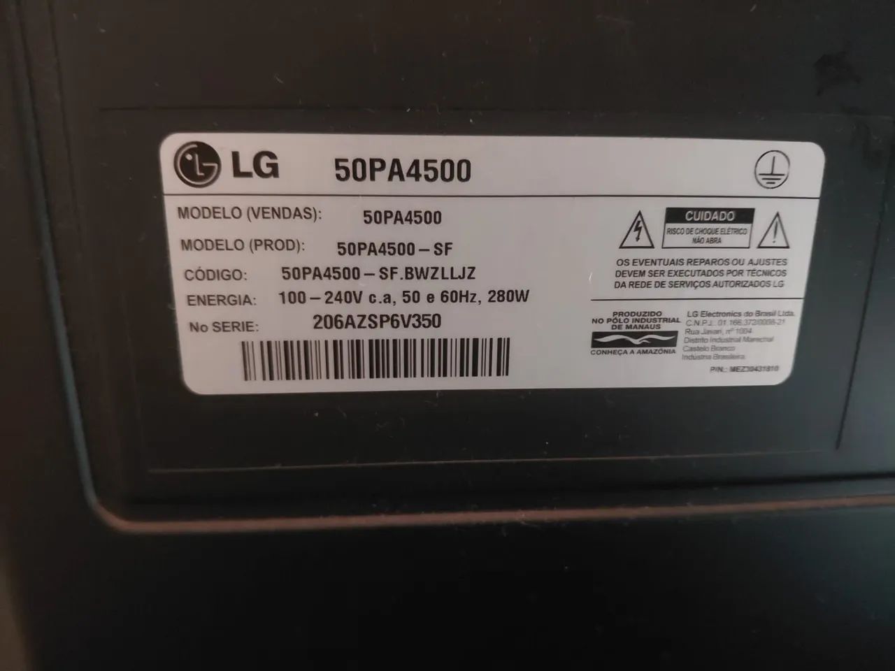 Televisor LG 50 Polegadas de Plasma - Foto 2