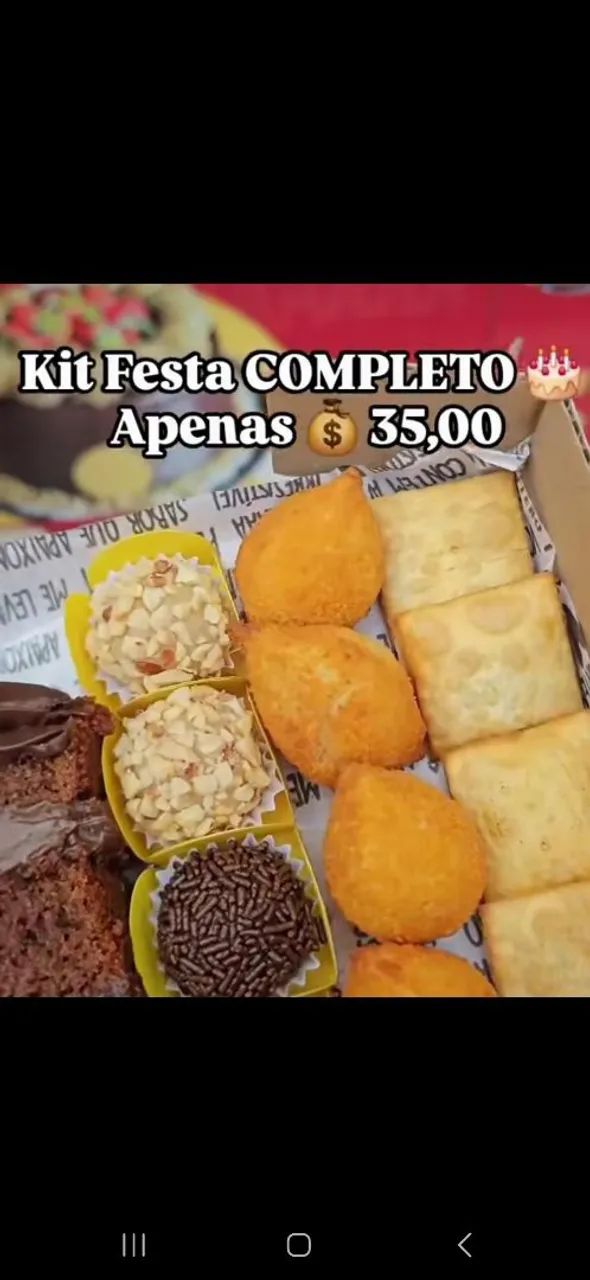 Kit de festa 35 a caixinha  - Foto 2