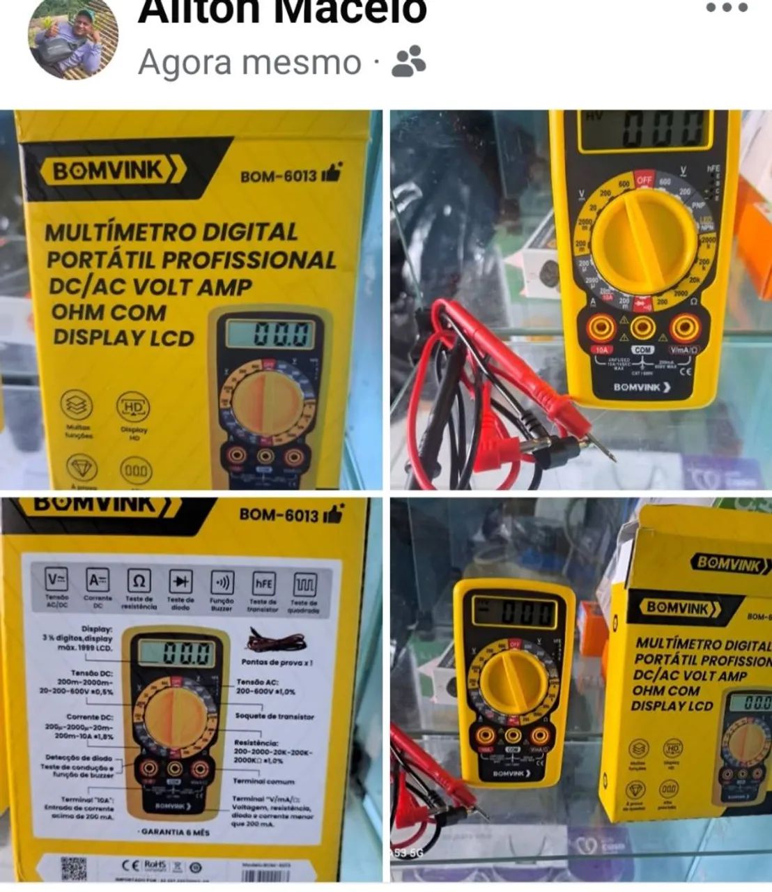 Multimetro digital   entregar já - Foto 4