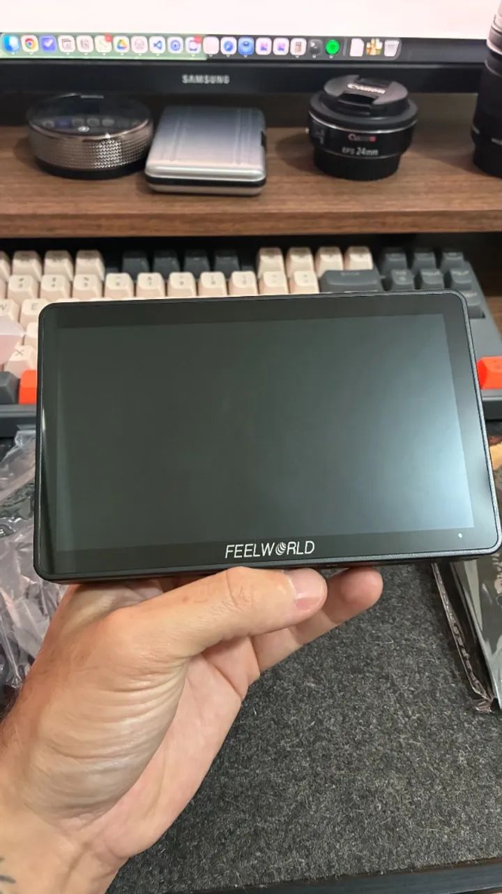 Monitor de campo FeelWorld F6 Plus V2 - usado uma única vez!