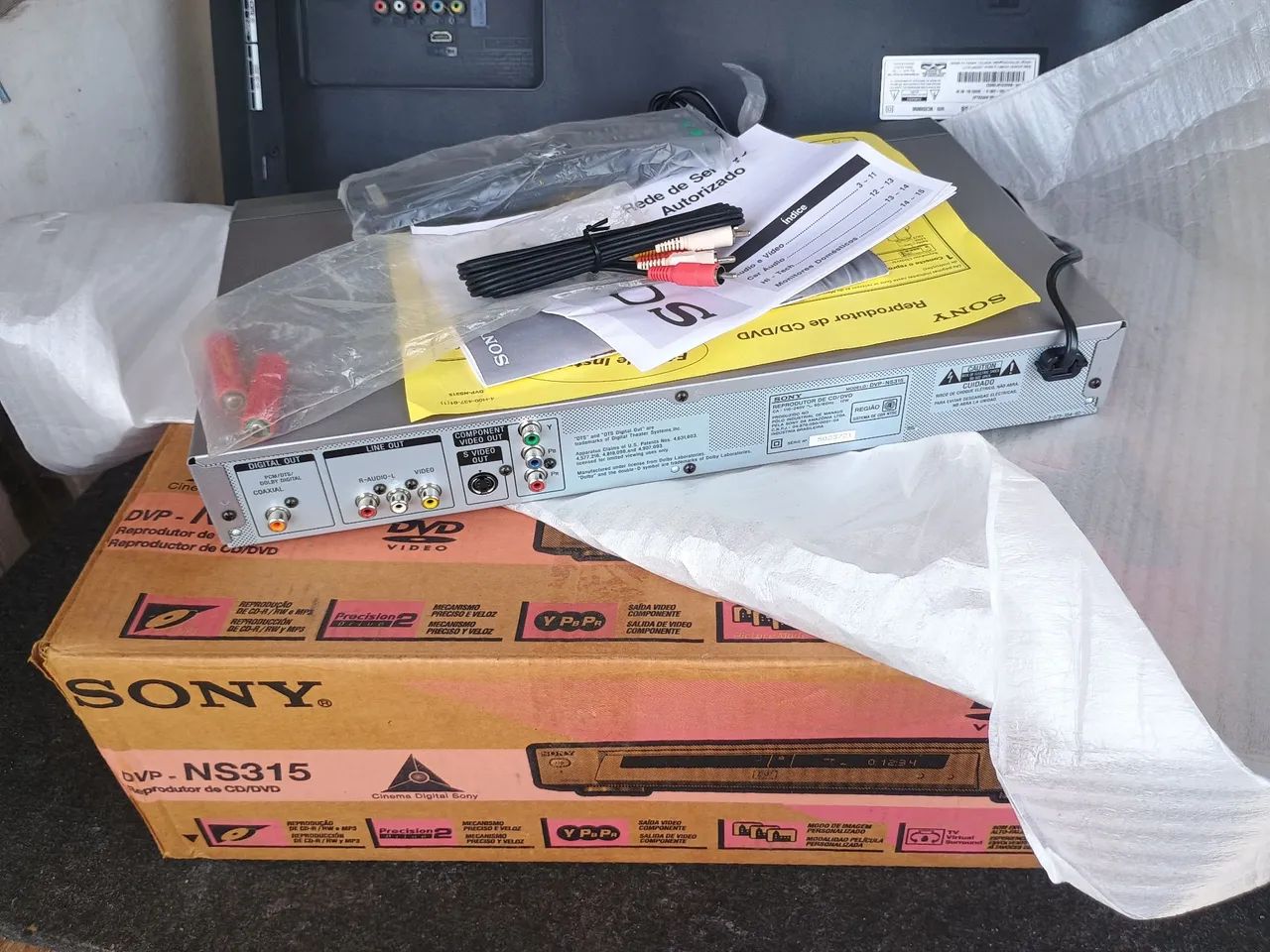 DVD LG novo na caixa nunca usado completo - Foto 5