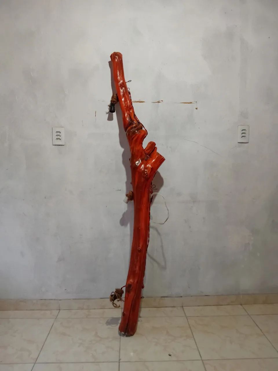luminária rústica 