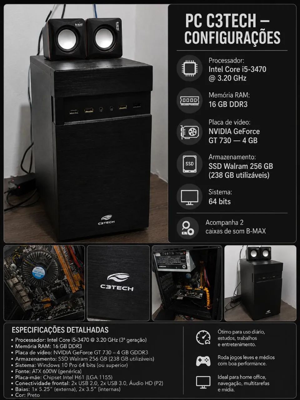 PC GAMER 16GB DE RAM