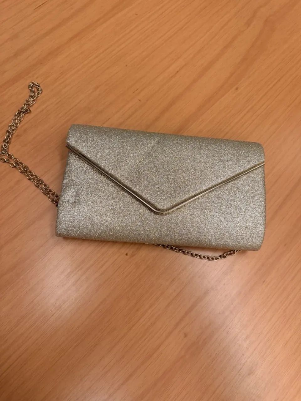 Bolsa Clutch Dourada - Foto 3