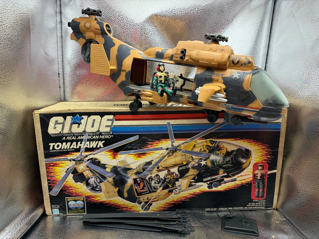 Gi Joe Thunderclap com piloto Long Range - 1989 - comandos em ação