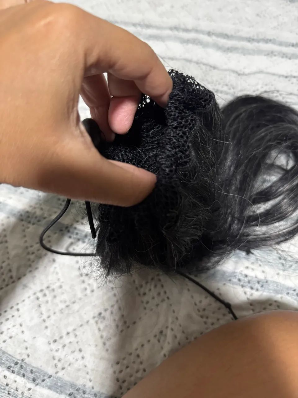 Rabo de cavalo cabelo Bio humano - 70 cm  - Foto 3