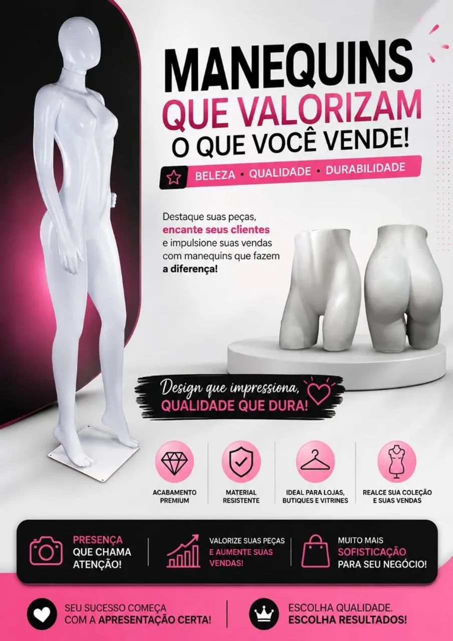 Manequim semi novo 