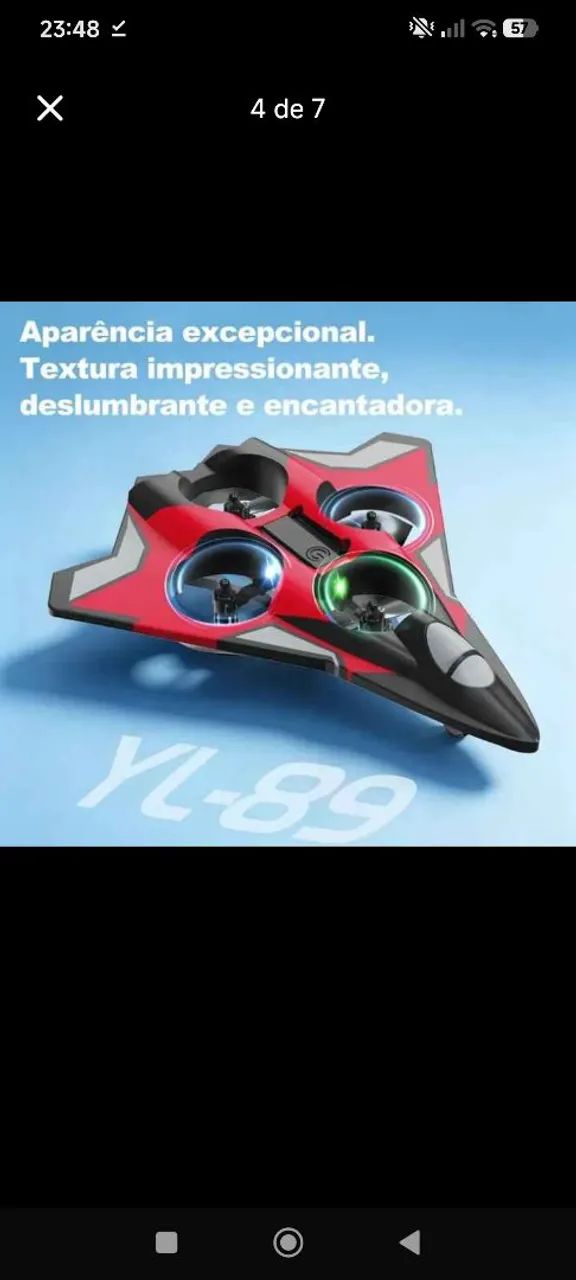 Aeronave drone com quatro motores e 4 hélice - Foto 4