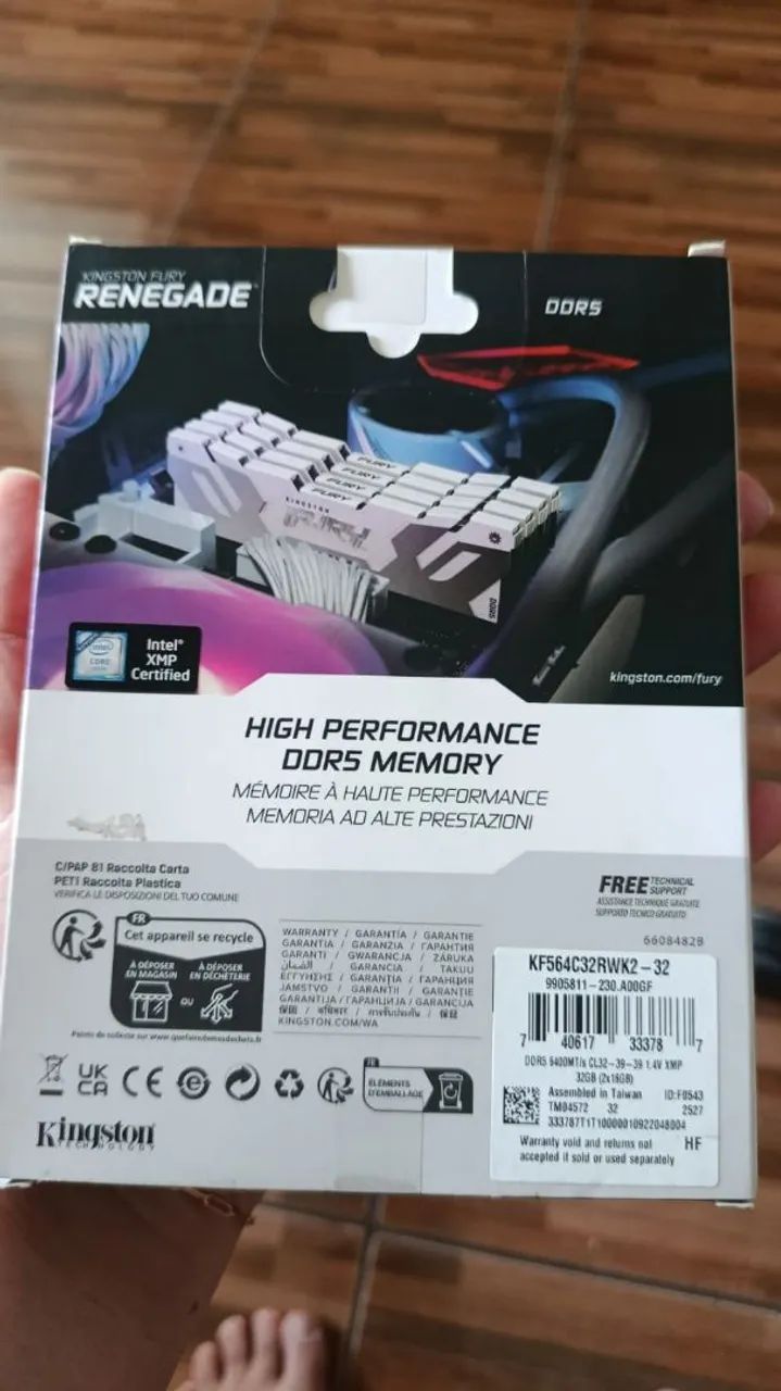 Memória RAM DDR5 32gb 2x16gb 6400mhz - Foto 2