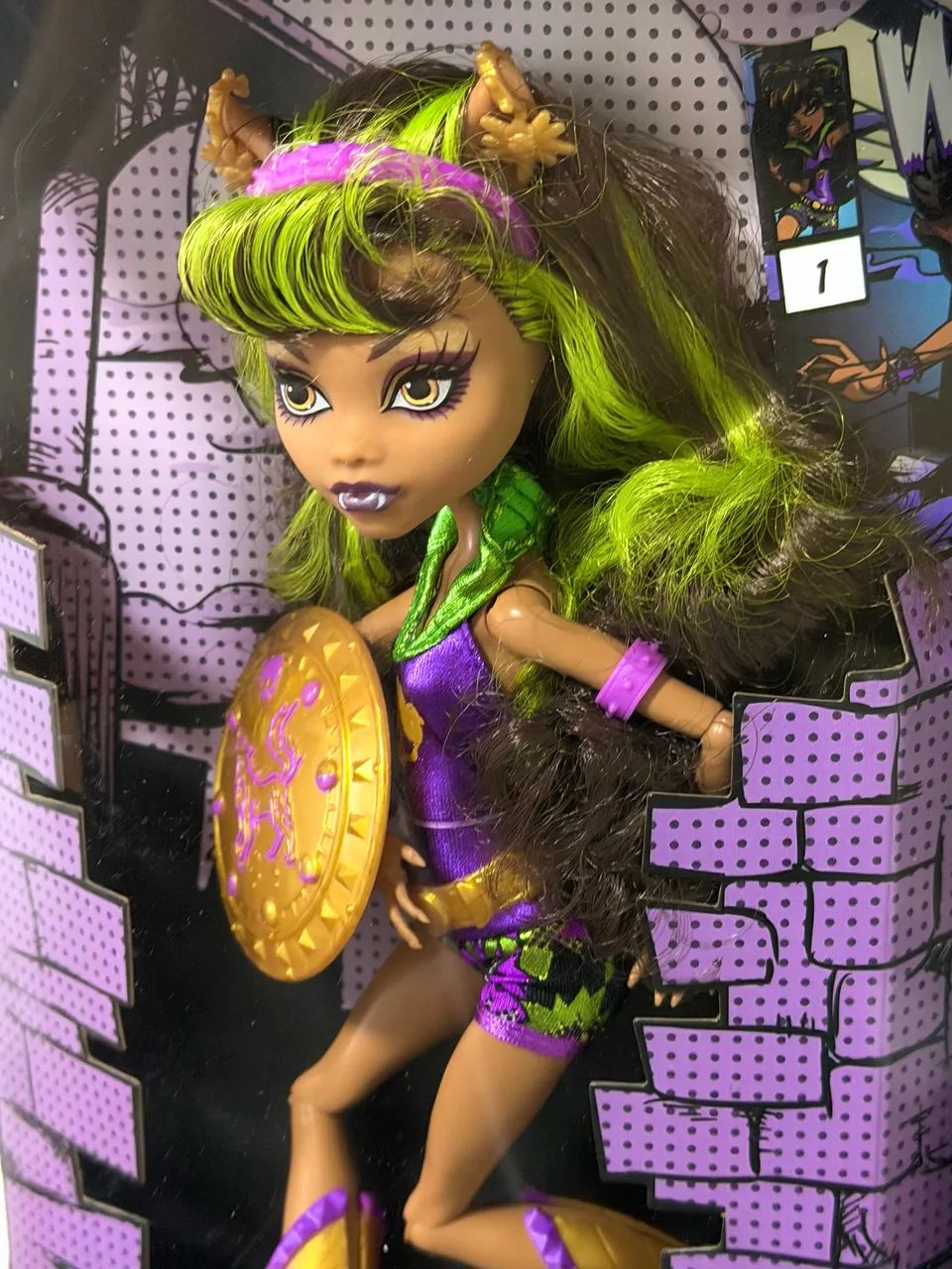 Monster high G1 clawdeen Power Ghouls LACRADA na caixa