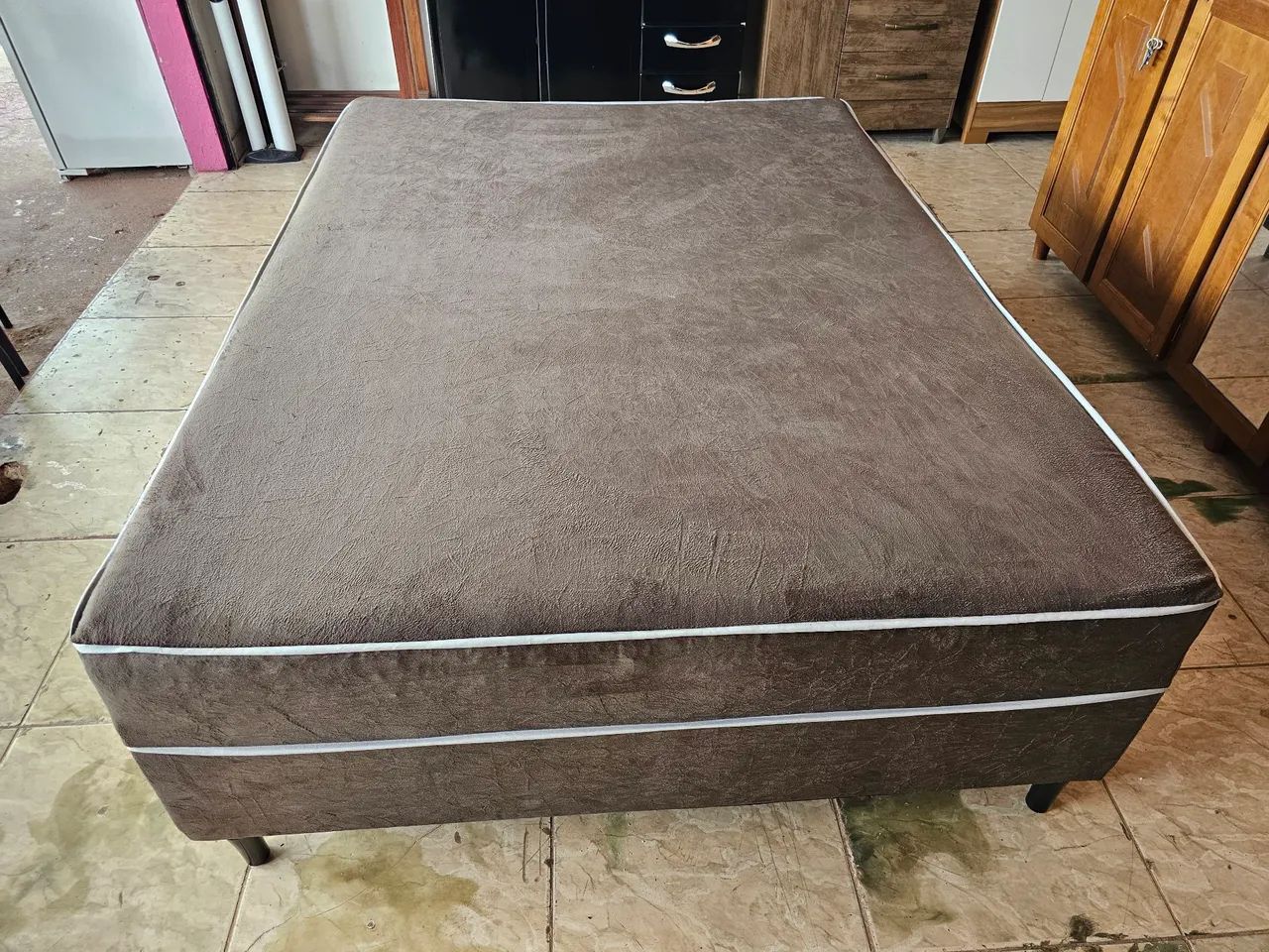 Cama unibox nova casal de espuma  - Foto 4
