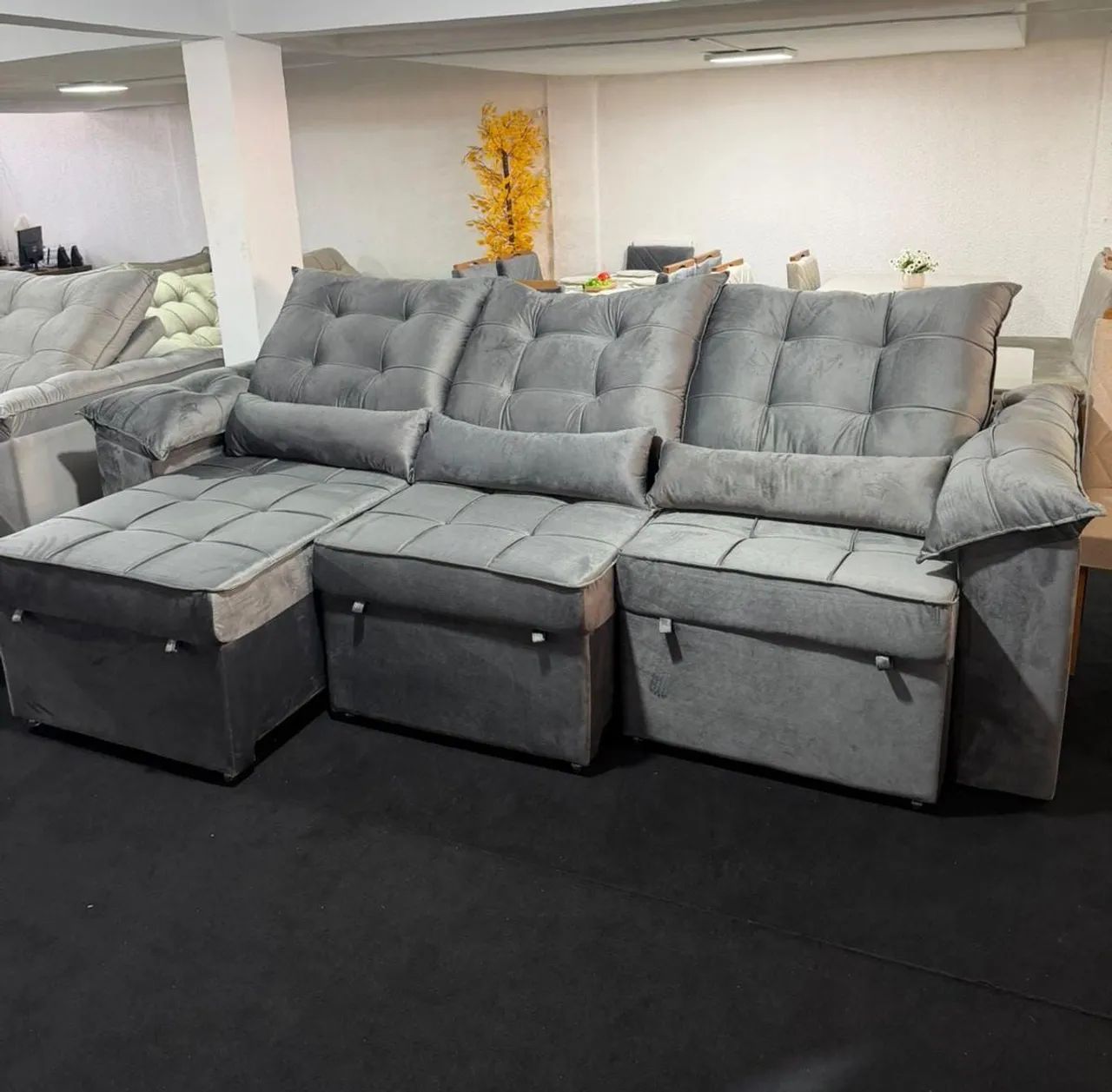 Sofá Infinity retrátil reclinável 2.90m