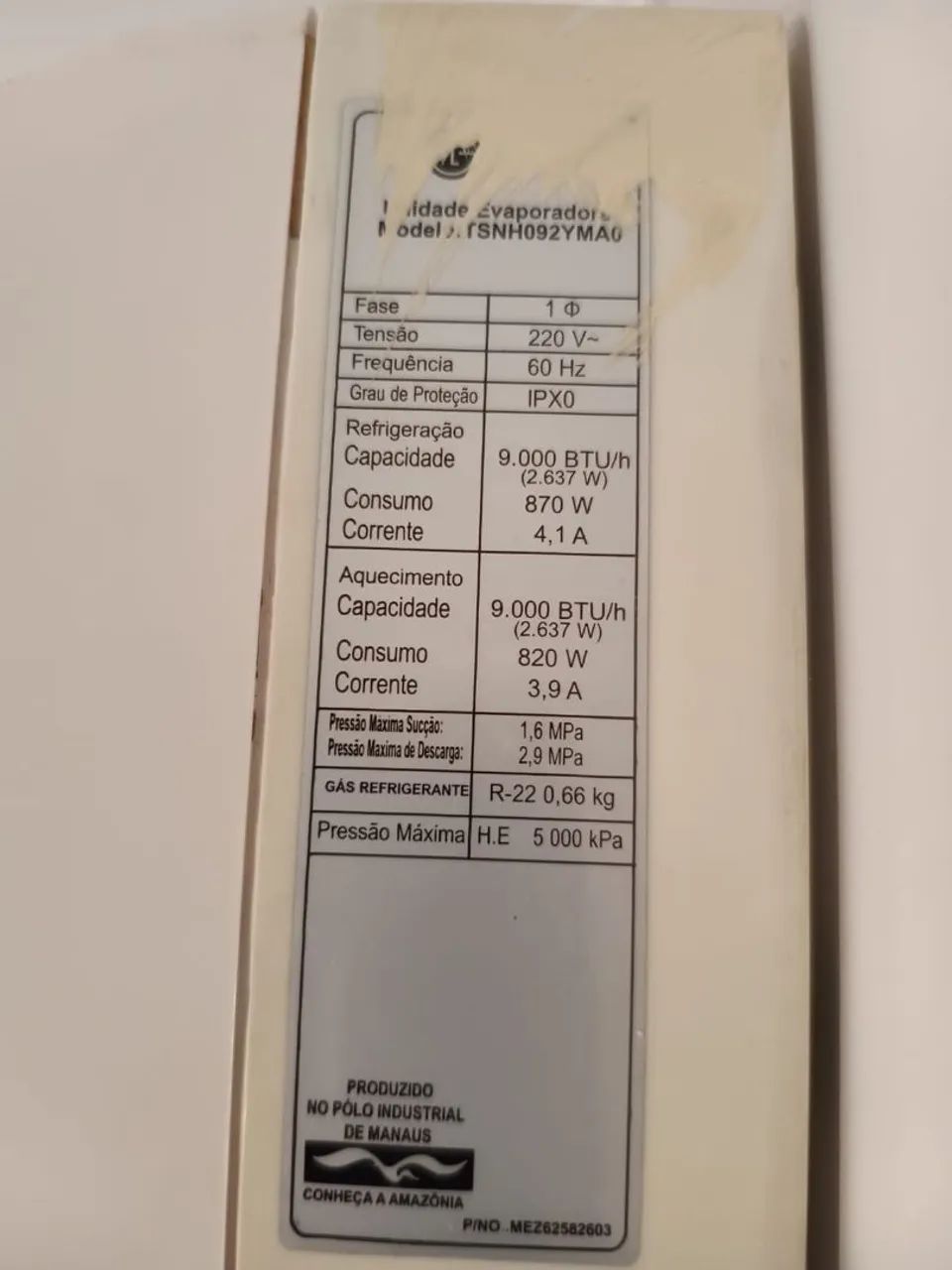 Vendo Ar condicionado LG 9.000Btus - Foto 3