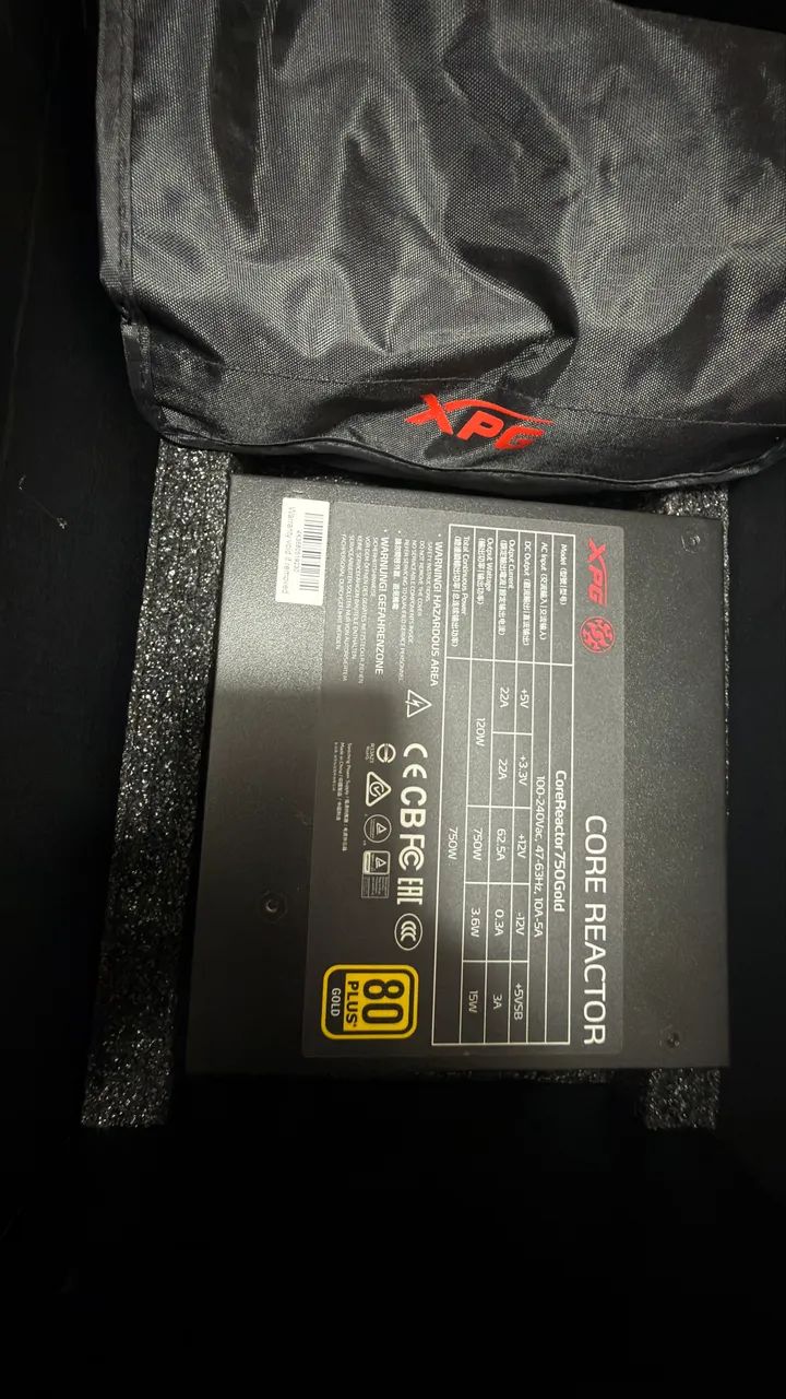 Fonte modular XPG 750w gold - Foto 2