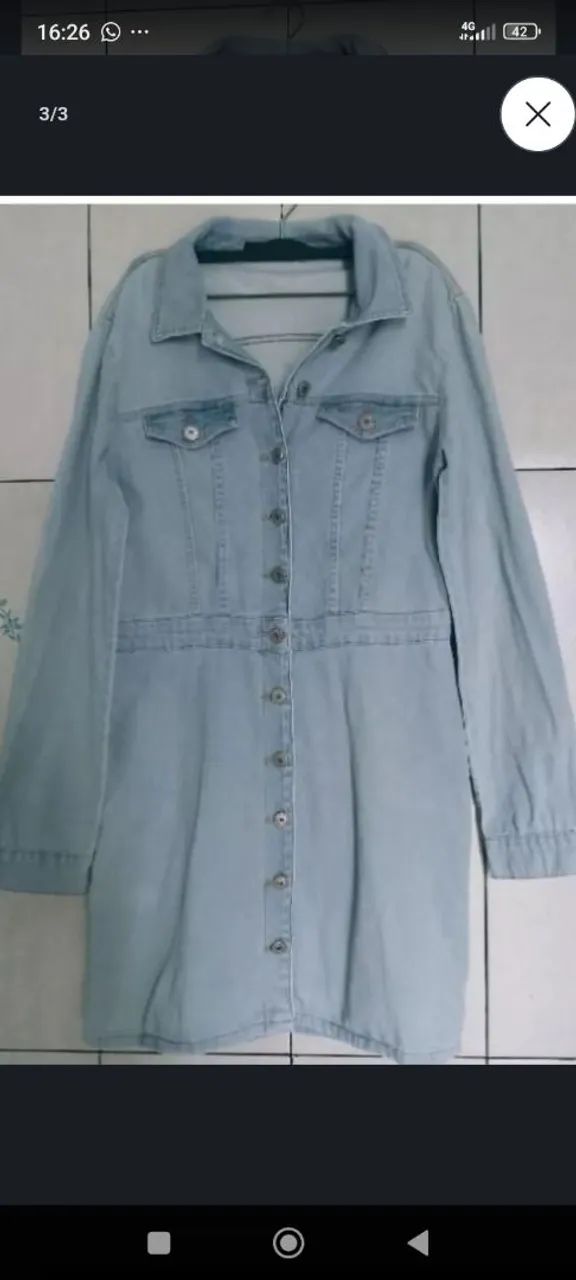 Vestido Equus jeans  tamanho P  - Foto 5