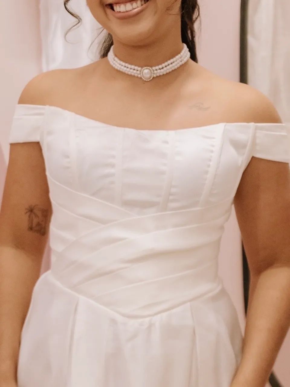 Vestido de Noiva Princesa - Cetim - Foto 2