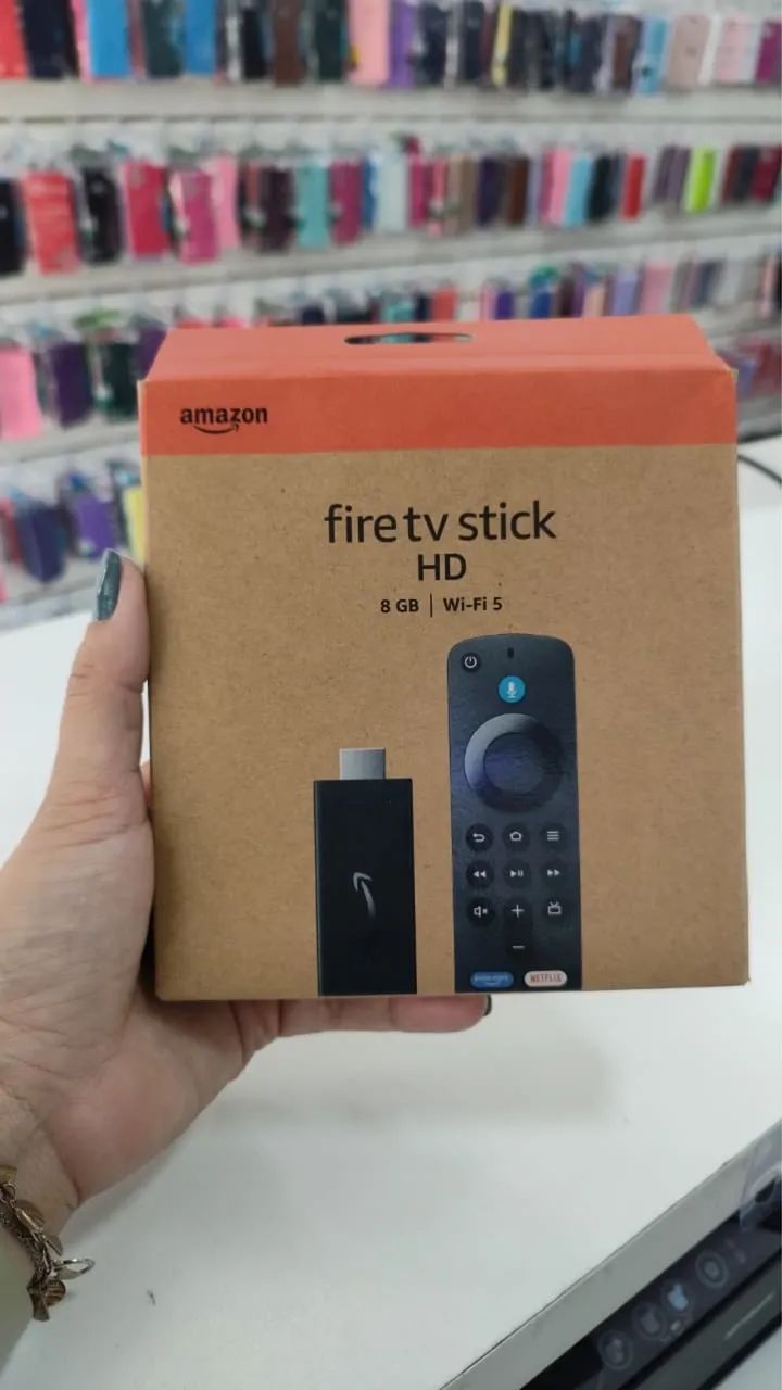 Amazon Fire TV Stick HD 4ª Gen Preto 8GB 1GB WI-FI 5 (2024)