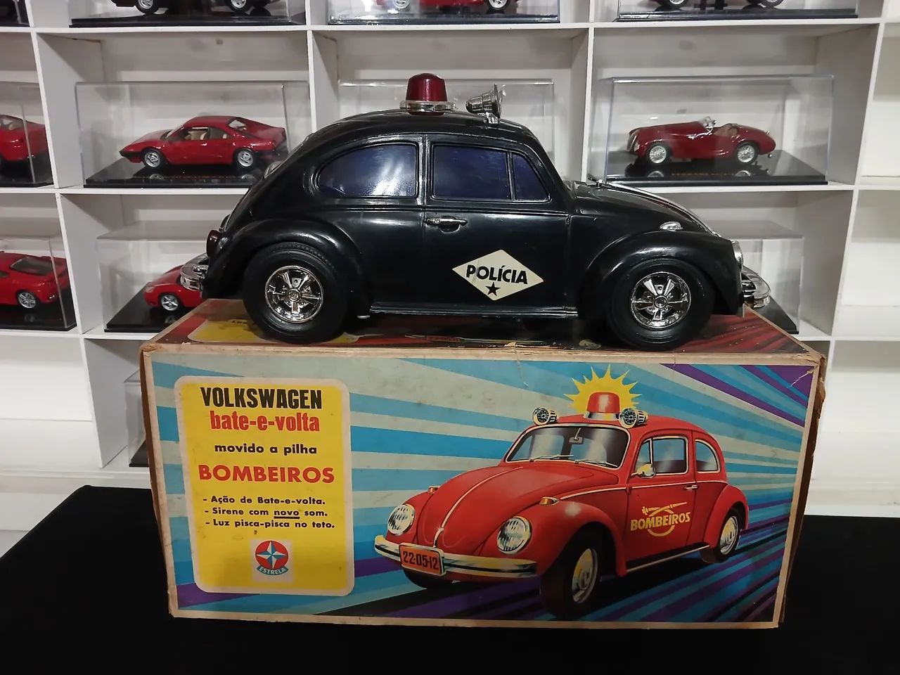 Fusca Policia Bate Volta Da Estrela Funcionando com Caixa  - Foto 2