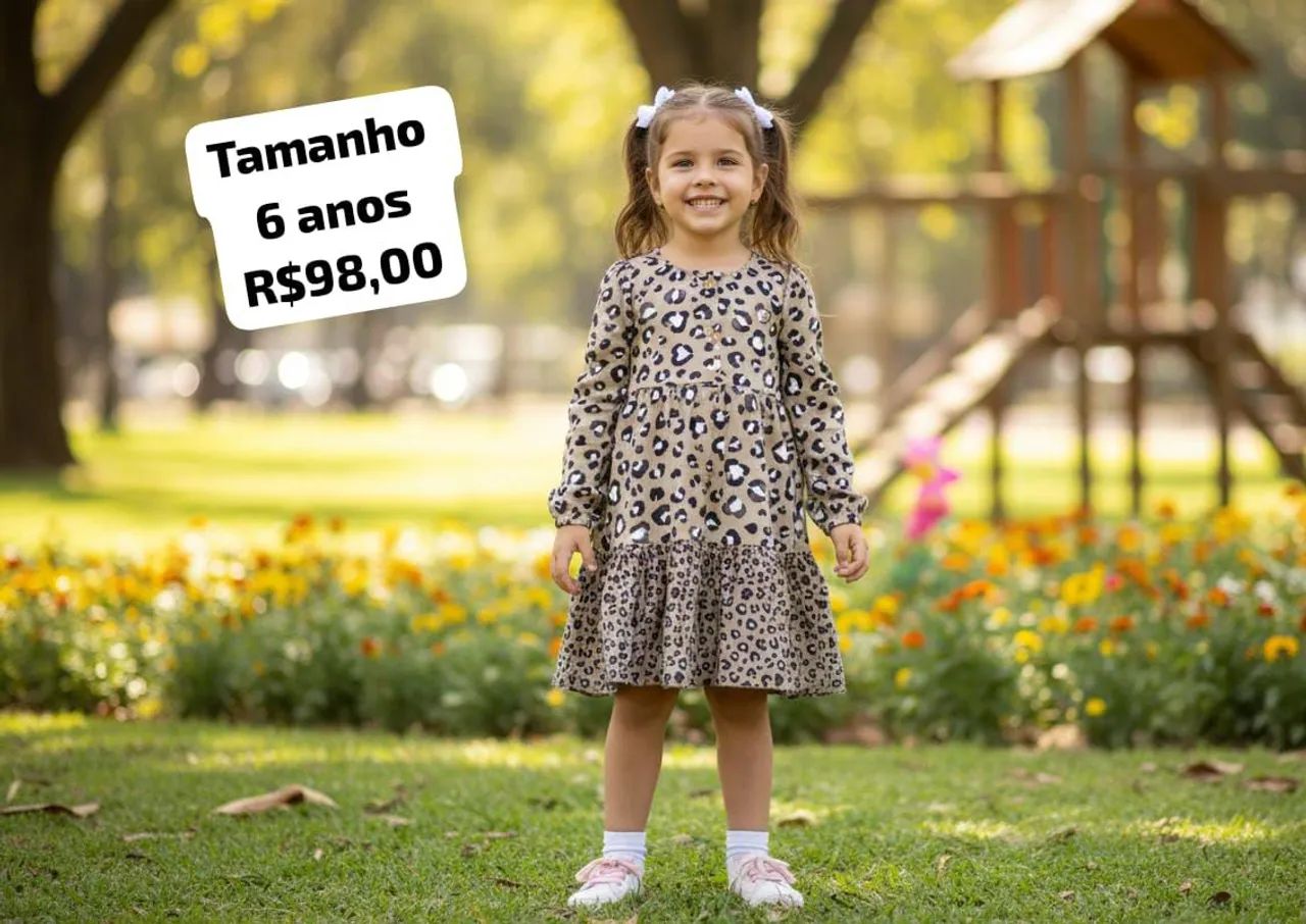Vestido infantil linha premium 