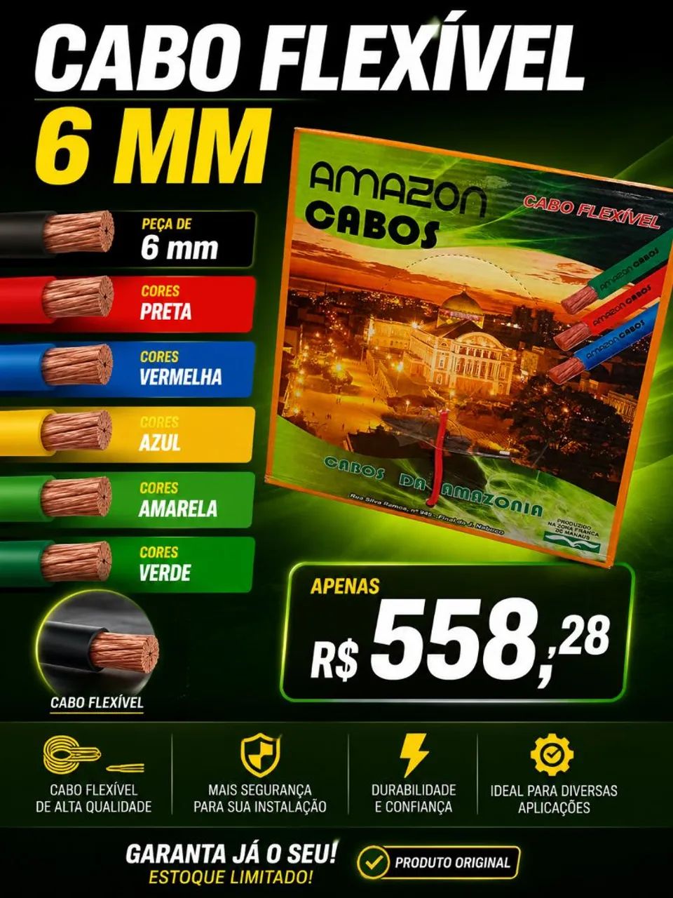 Peça 6,mm cores variadas