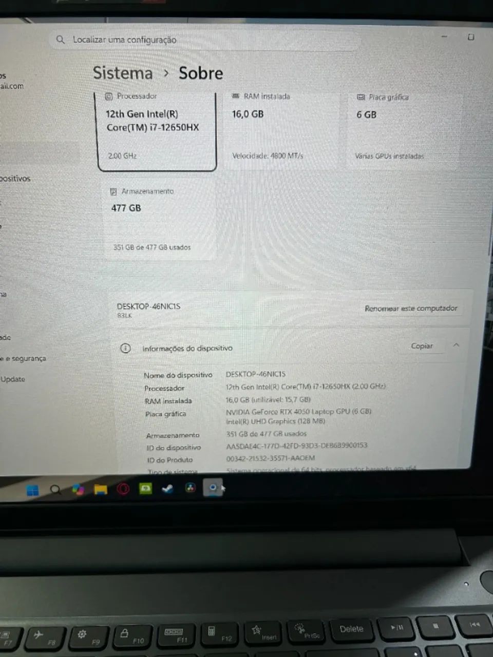 Notebook RTX 4050 Lenovo - Foto 3