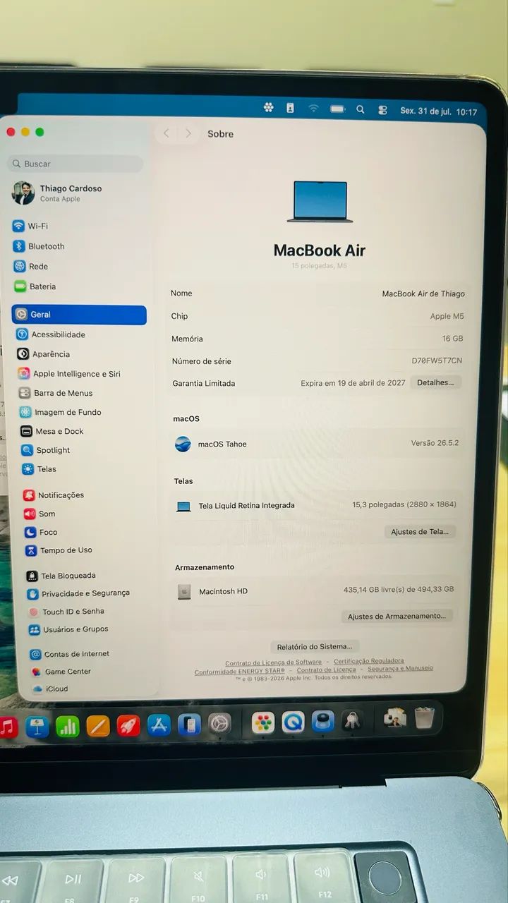 MacBook M5, 15,3? - 16gb, 500gb - Foto 5