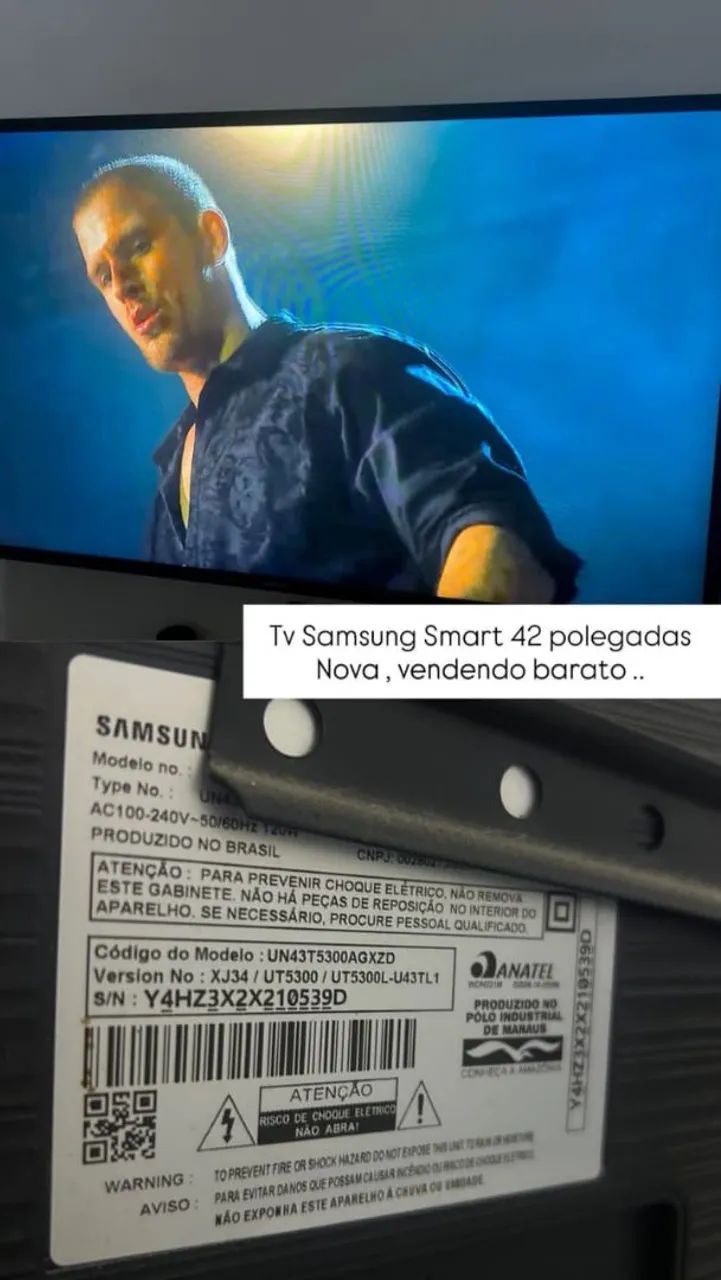 Televisão smart 42 polegadas funciona perfeitamente 