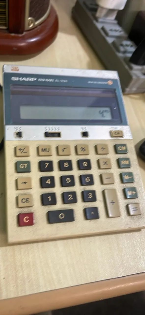 Calculadora Antiga Sharp Elsi Mate El-2124 - Foto 3