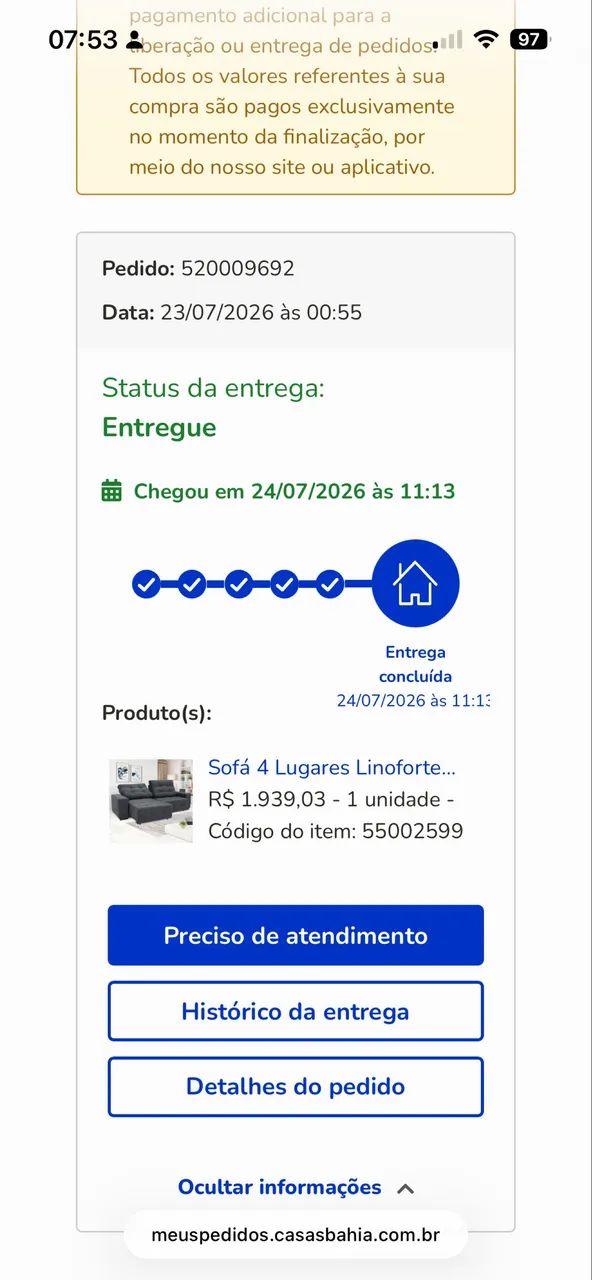 Sofá retrátil e reclinável 4 lugares 2,30 - Foto 2
