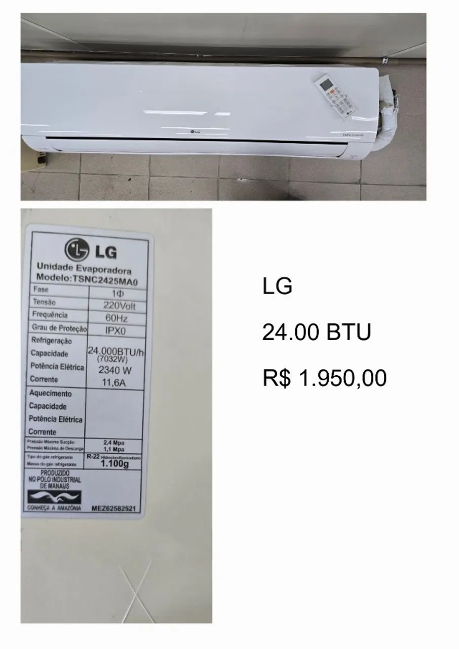 AR CONDICIONADO LG