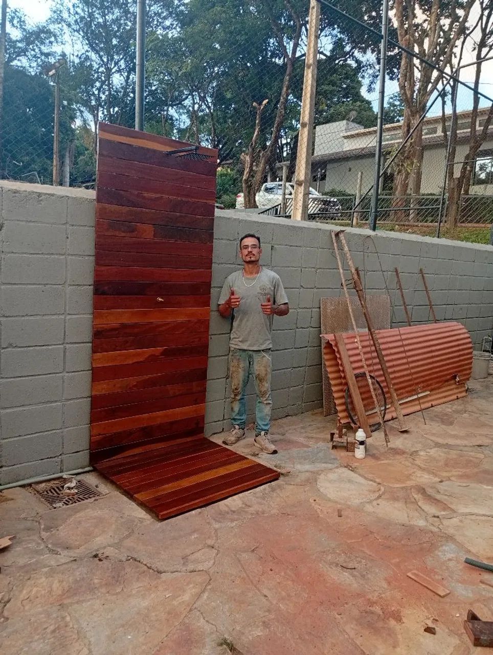 Deck para ducha sob medida 