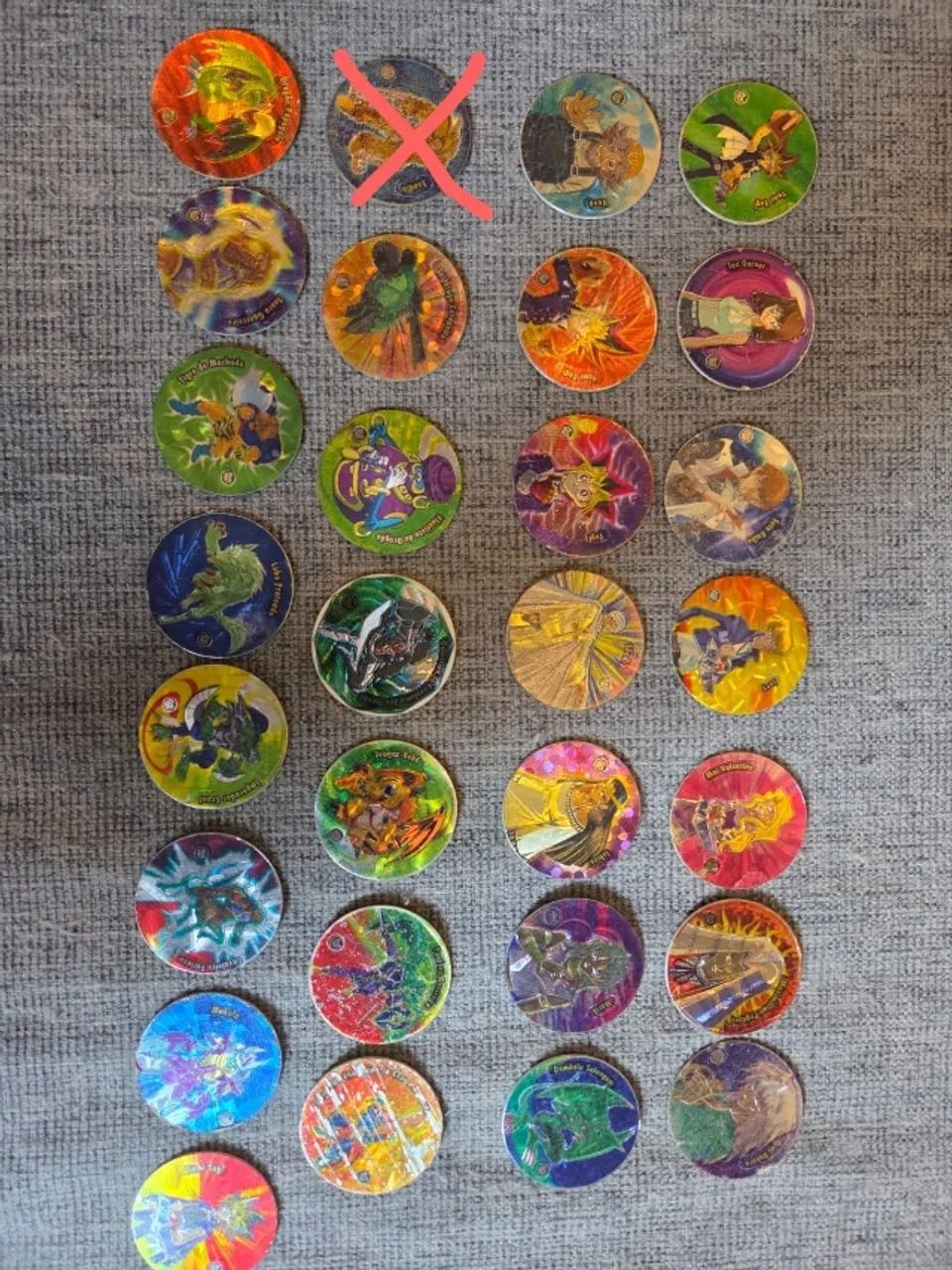 Lote 29 tazos Yu-gi-oh! Magic
