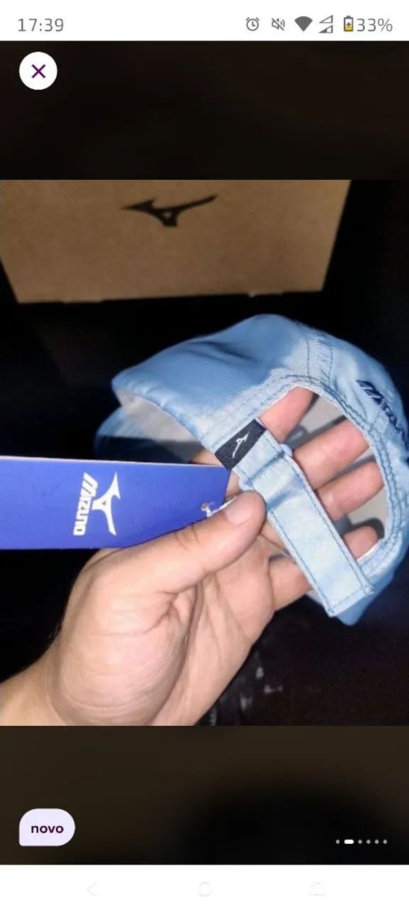 Kit 2 bonés Mizuno Tactel sport novo  - Foto 5