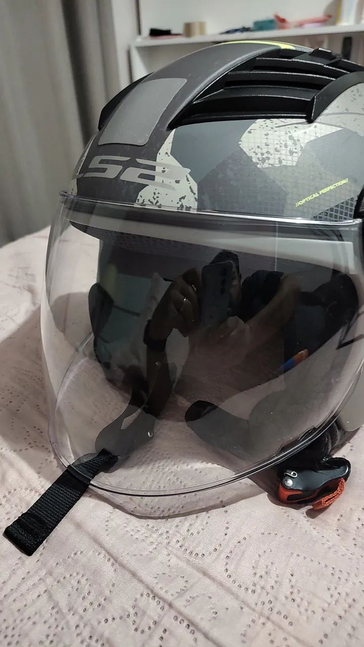 Capacete LS2 Airflow cinza - Foto 3