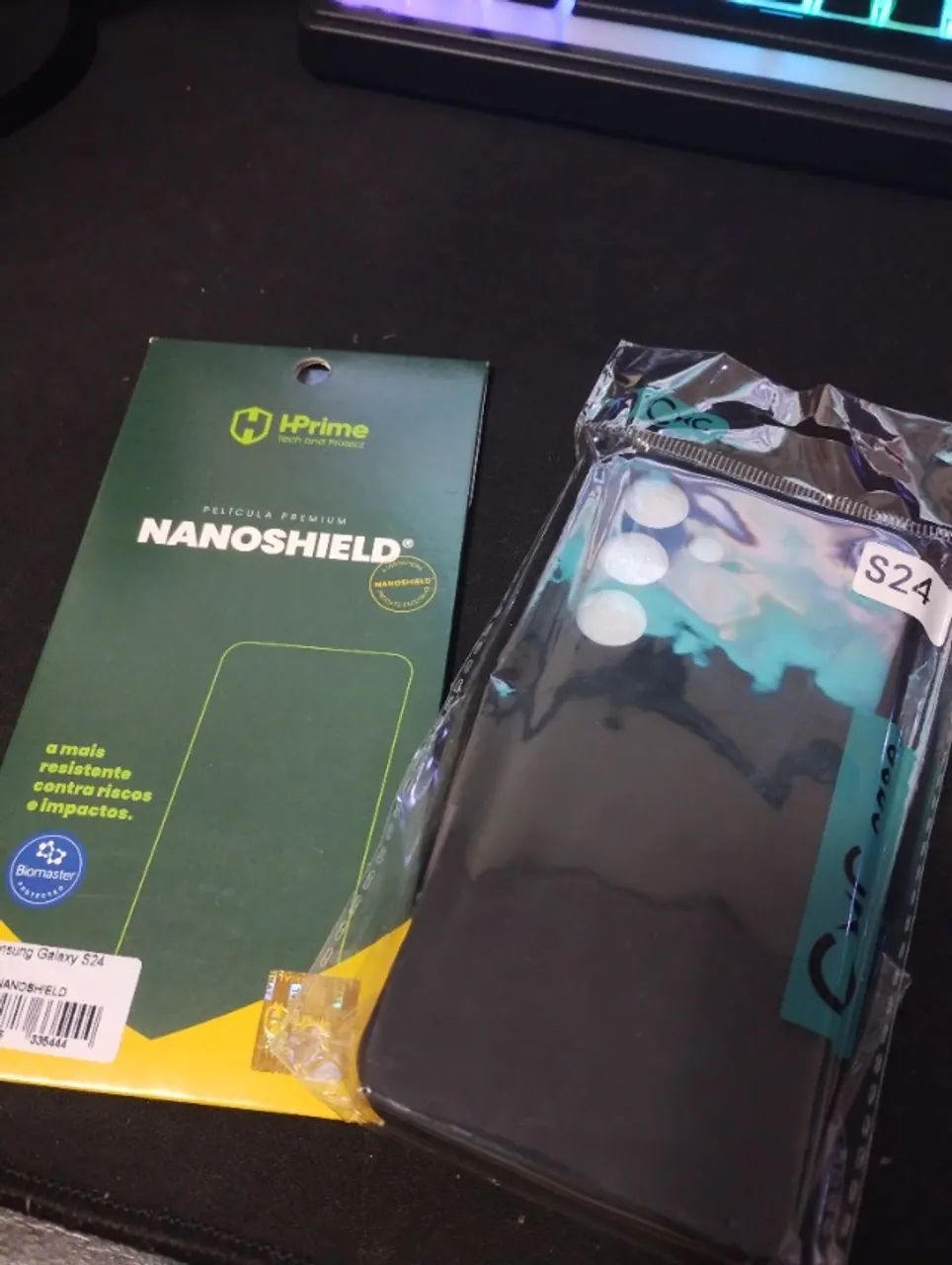 S24 Capinha e película nanoshield