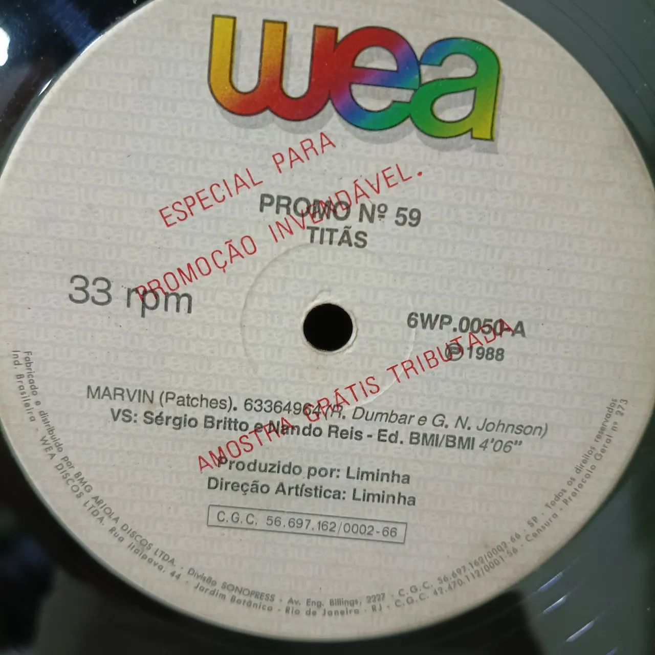 LP TITÃS MARVIM PROMO SINGLE NACIONAL  - Foto 4