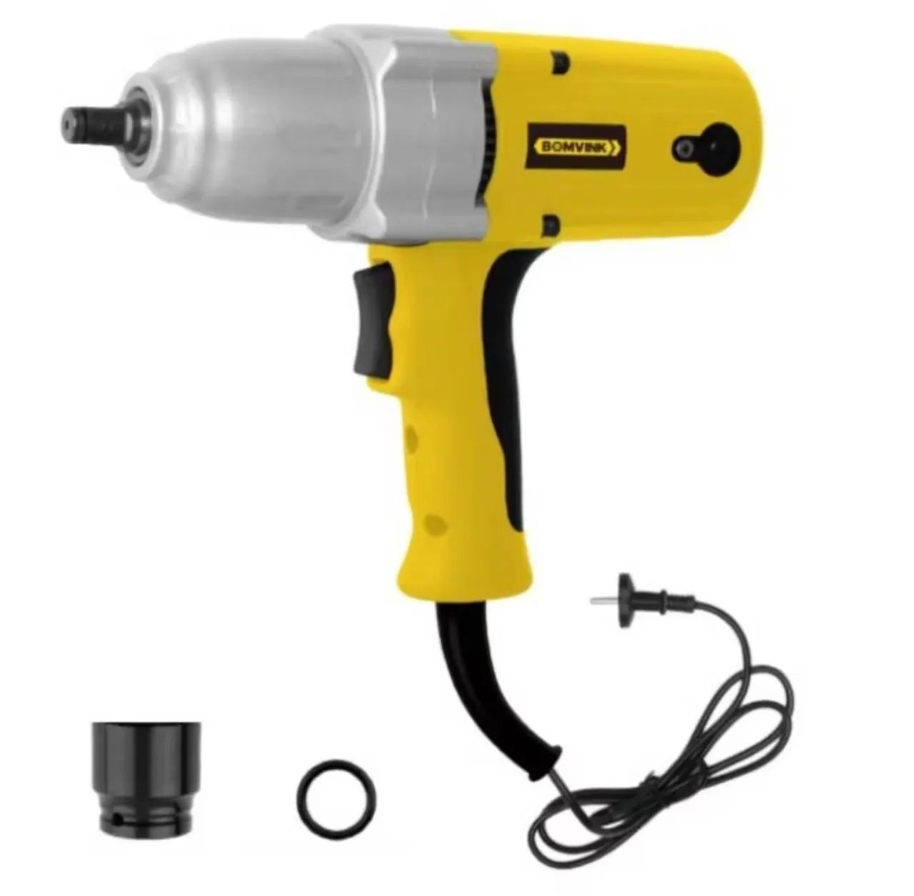 450W Impact Wrench with 1/2" Square Drive and 550 Nm Torque, Including Socket - BOM-9610 - Bomvink