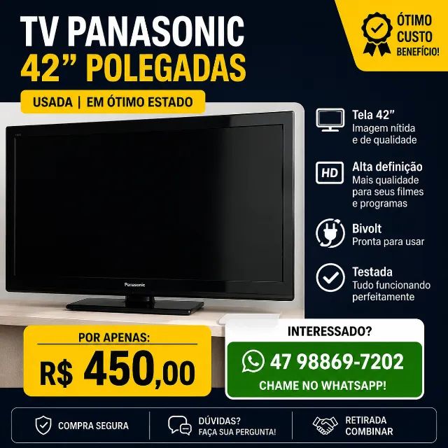 Televisão LCD 42 panasonic