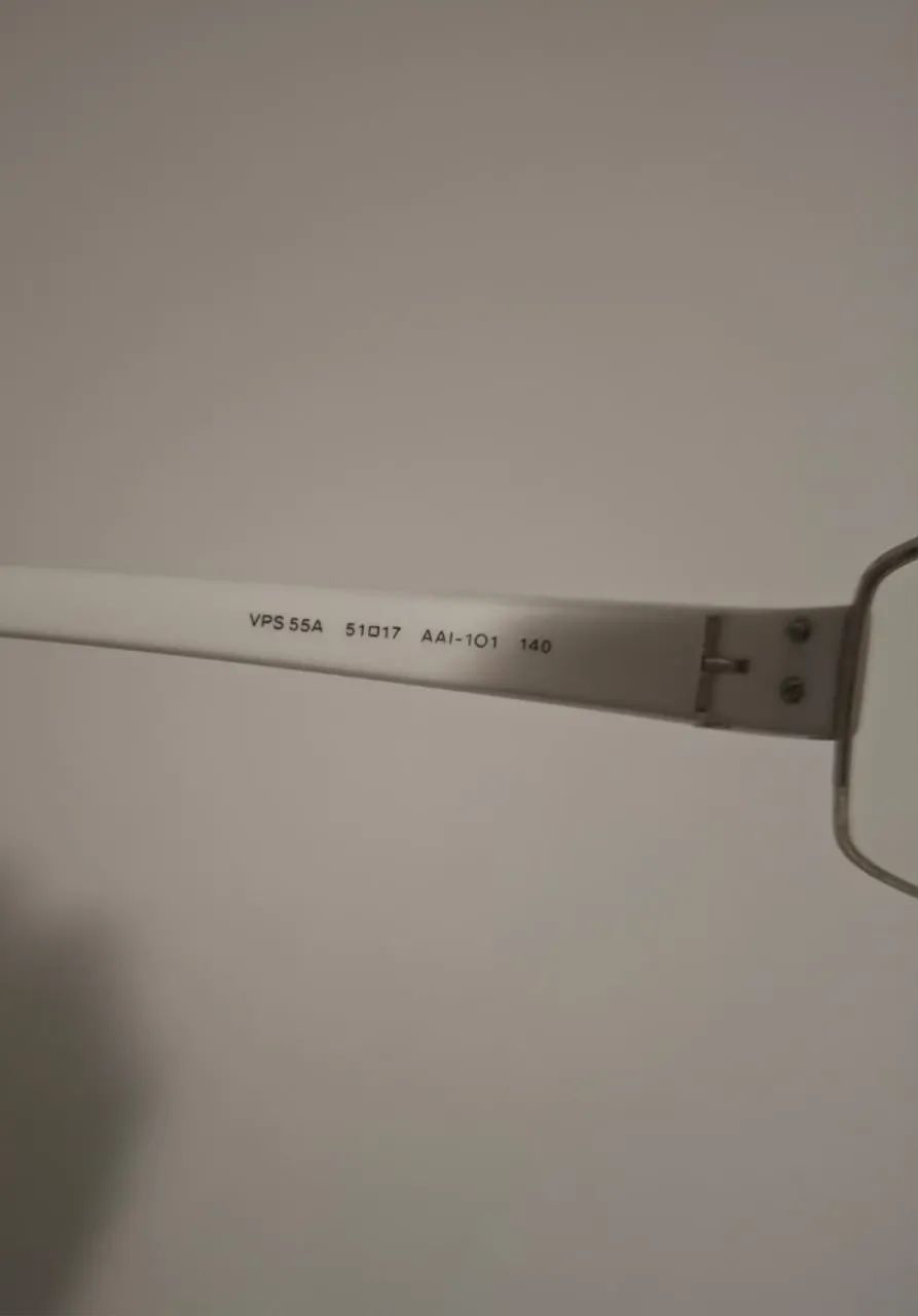 Armação óculos PRADA branco - original - unisex - Modelo VPS 55A - Foto 3