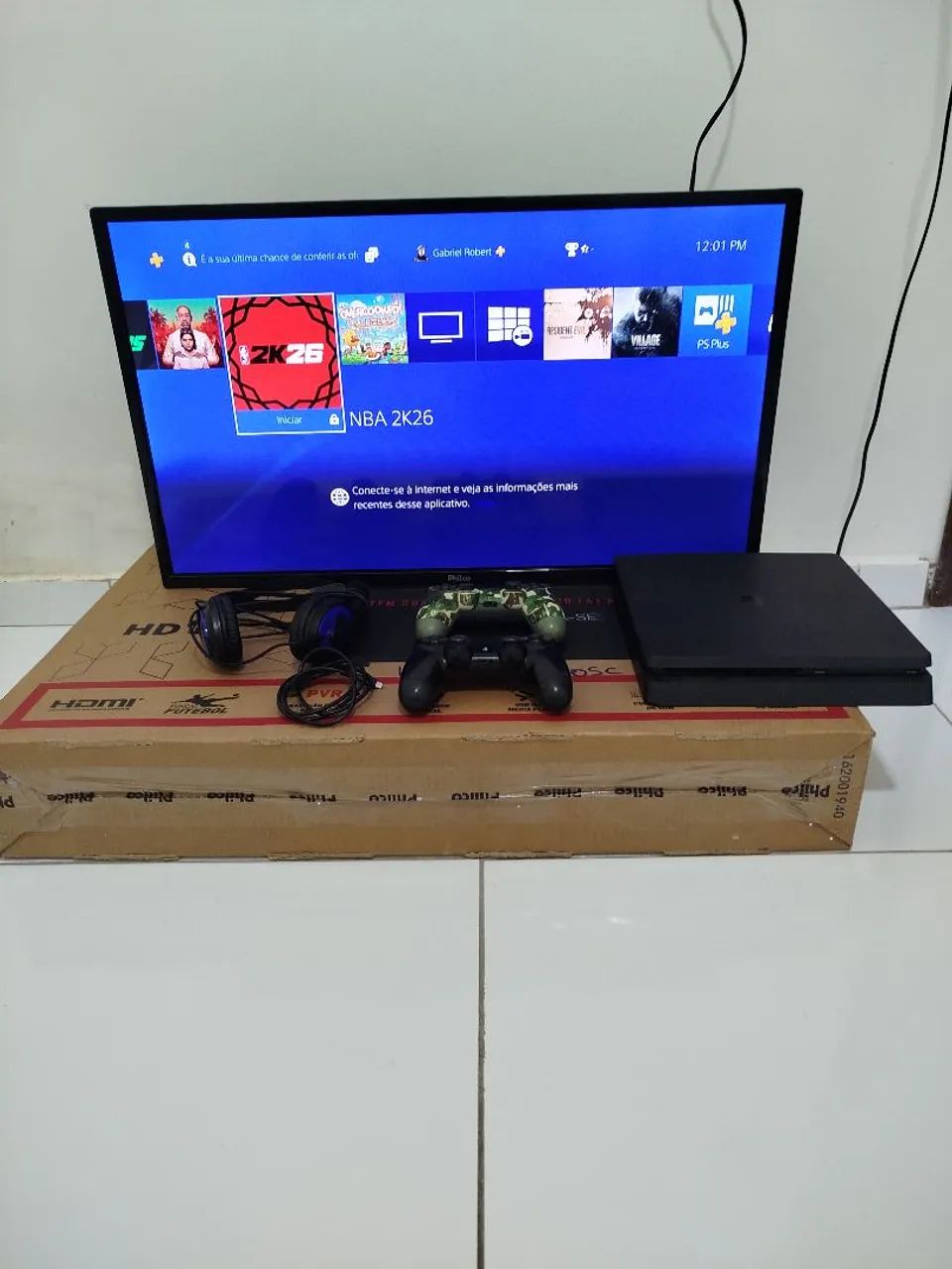 PS4 Slim e TV - Foto 2