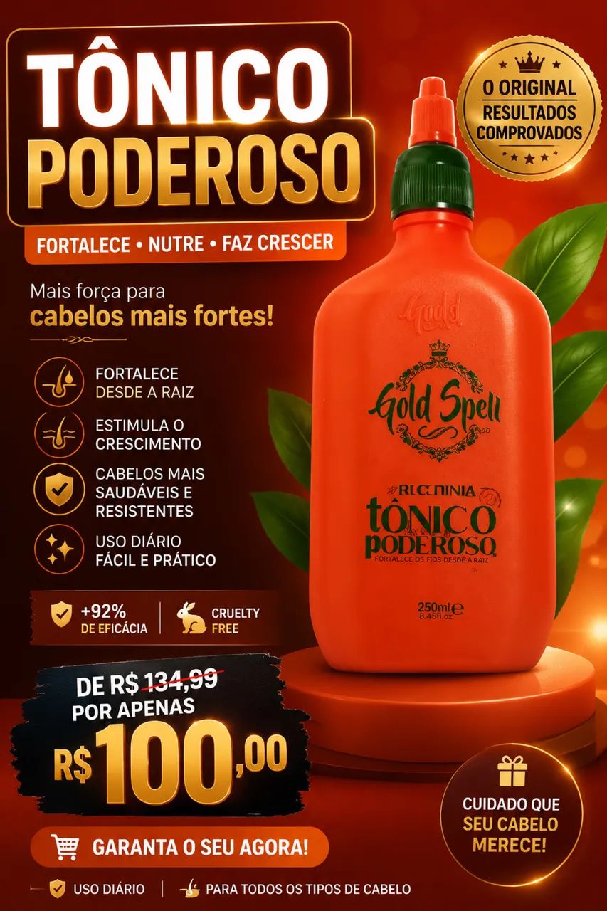 Tônico Poderoso para Cabelos