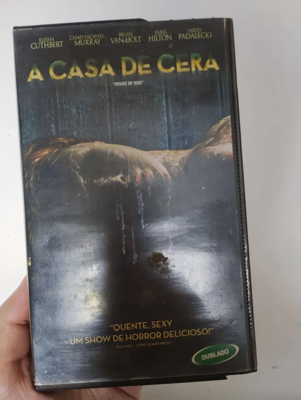 Fita VHS A Casa de Cera Dublado 