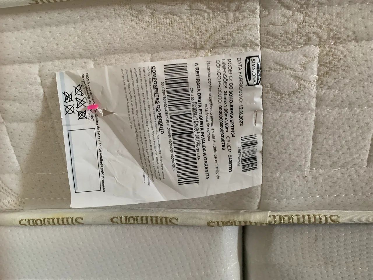 Cama box + Colchão Simmons  - Foto 4