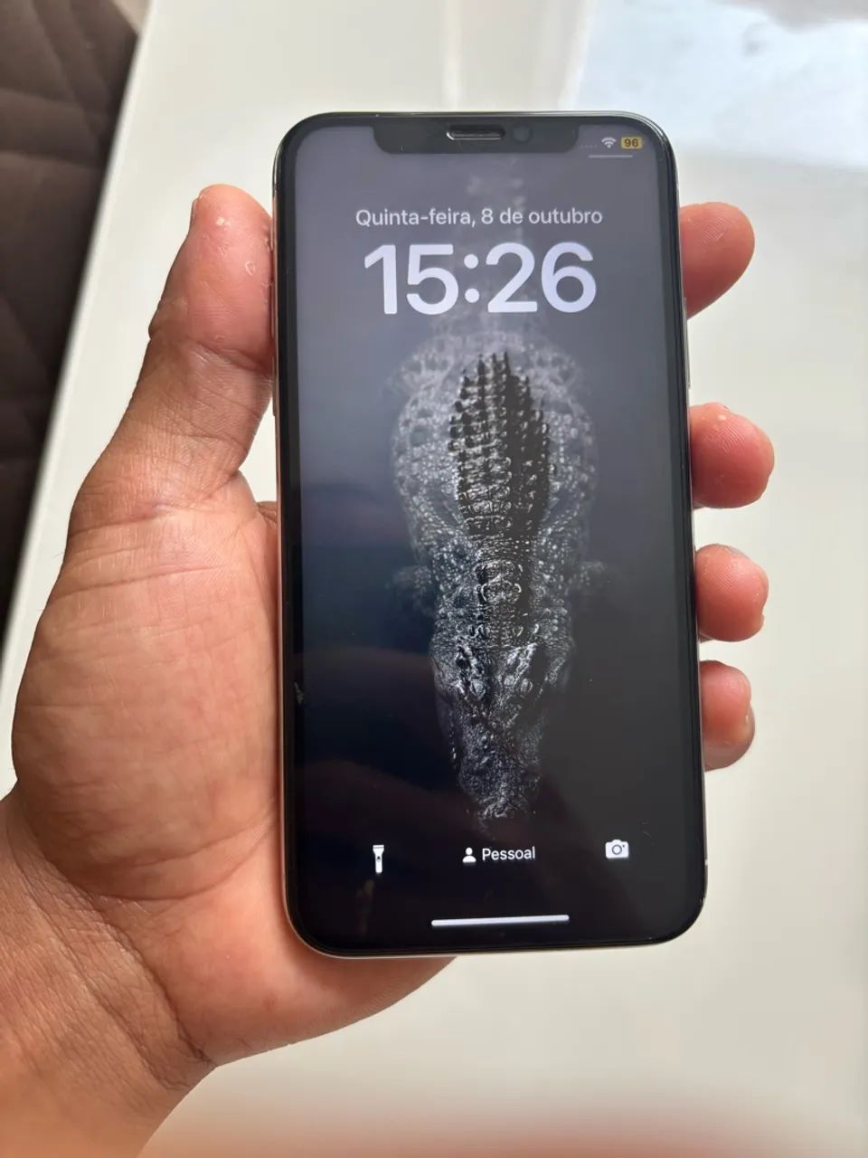 iPhone X 256GB Branco (Silver) - Bateria 100% - Detalhe Face ID e Câmera Frontal - Foto 2